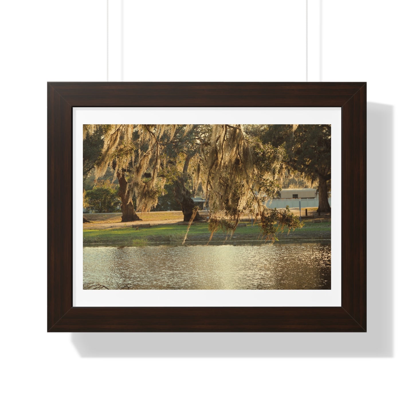 A Golden Park - Framed Horizontal Poster