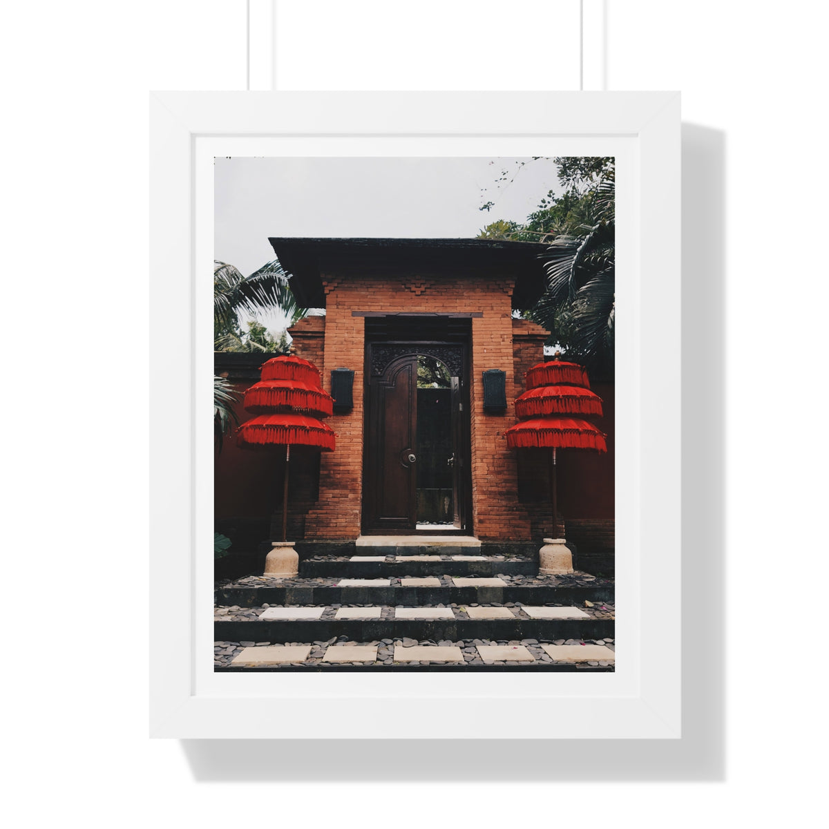 Indonesian Entrance - Framed Vertical Poster
