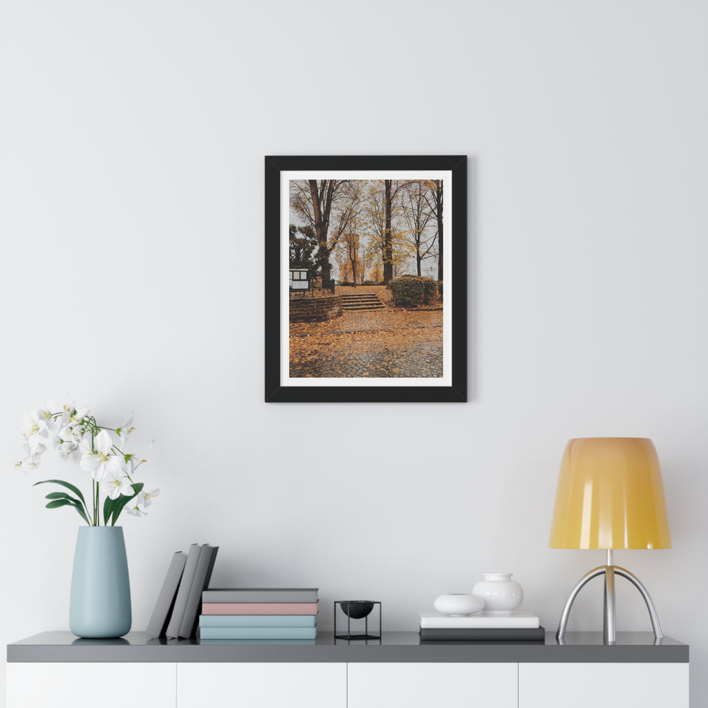 Fall in Germany - Framed Vertical Poster