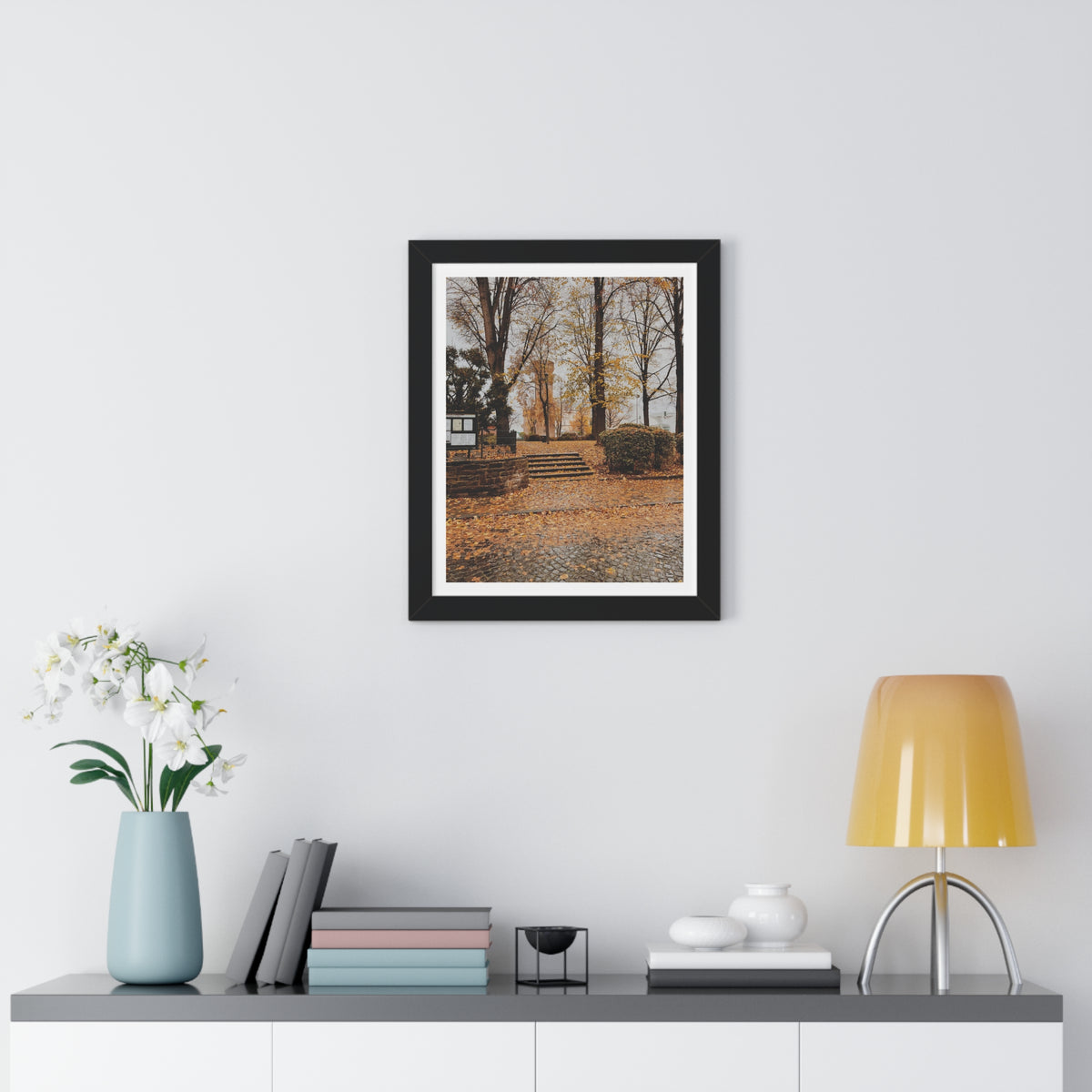 Fall in Germany - Framed Vertical Poster