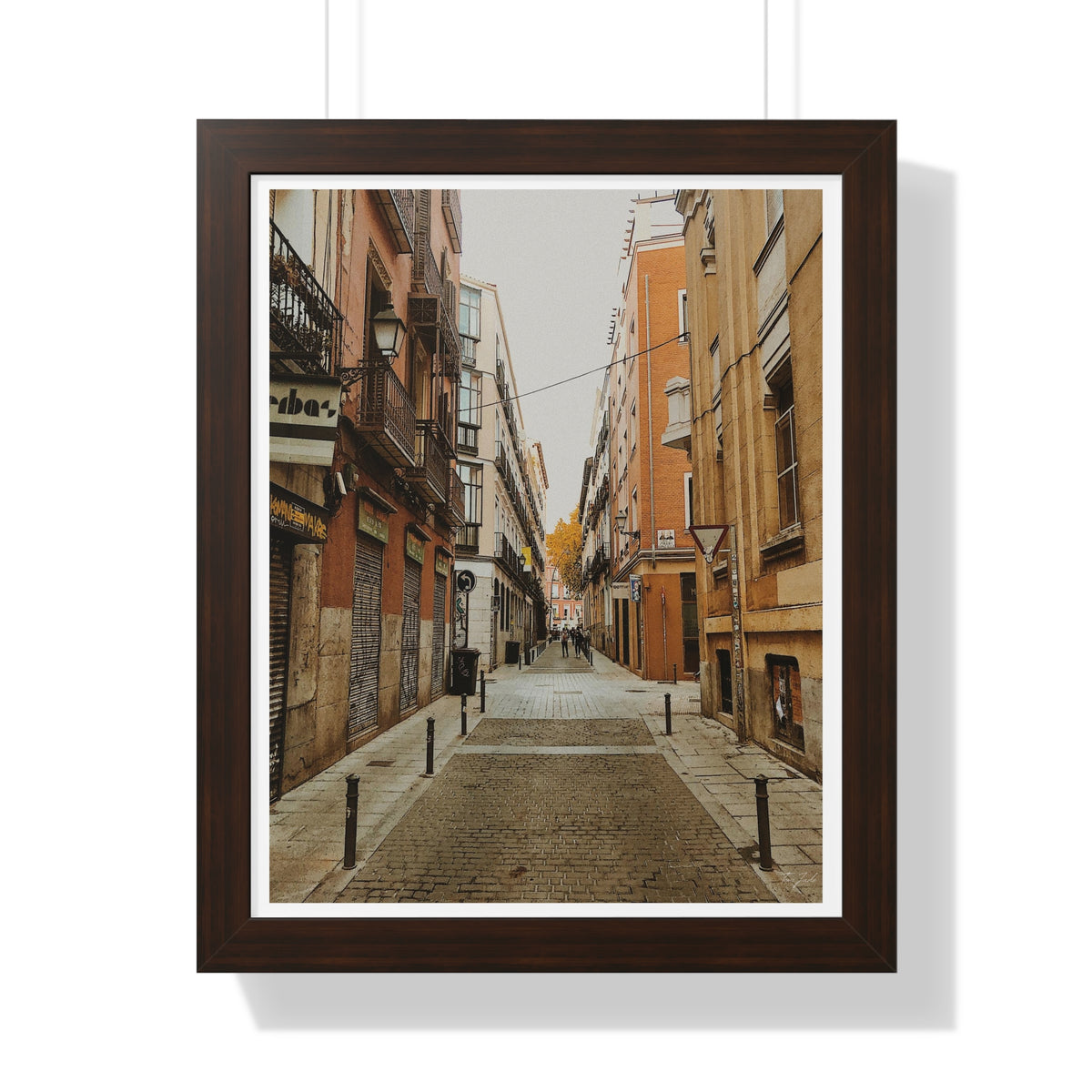 Nostalgic Streets - Framed Vertical Poster