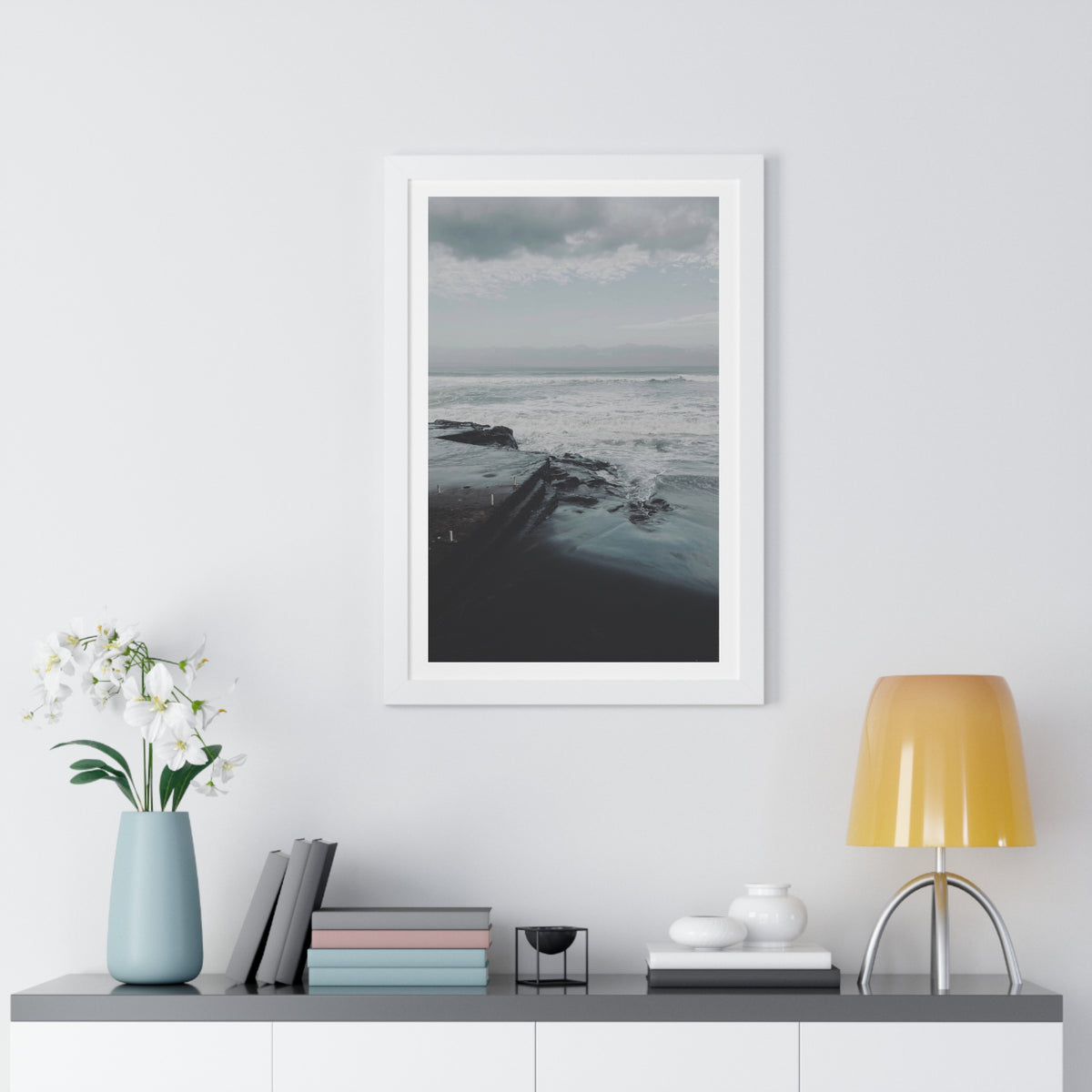 Deep Coast - Framed Vertical Poster