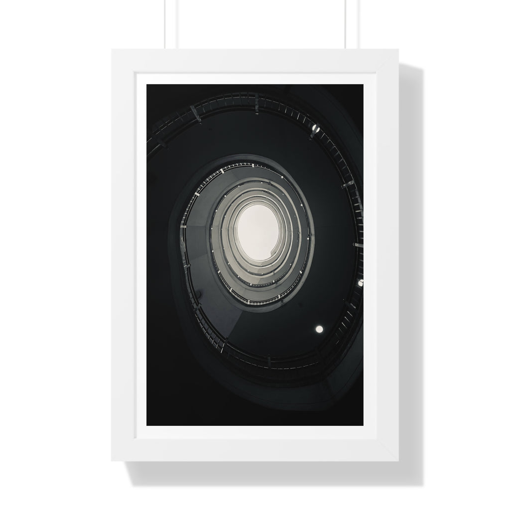 Spiral Staircase - Framed Vertical Poster