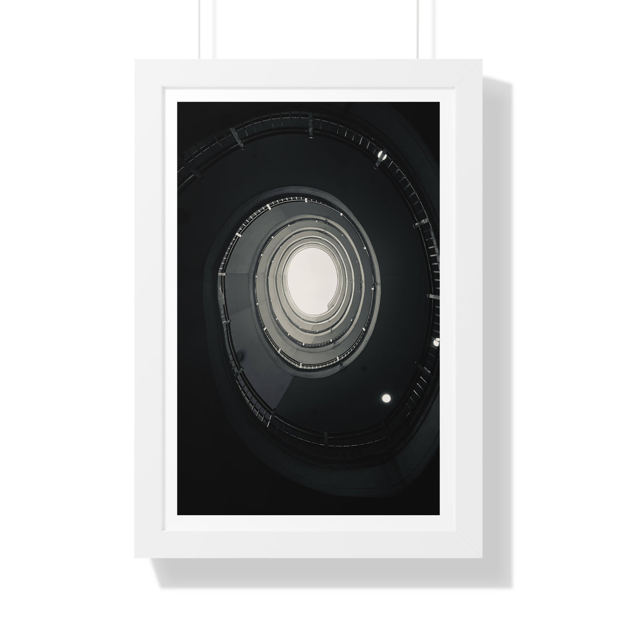 Spiral Staircase - Framed Vertical Poster
