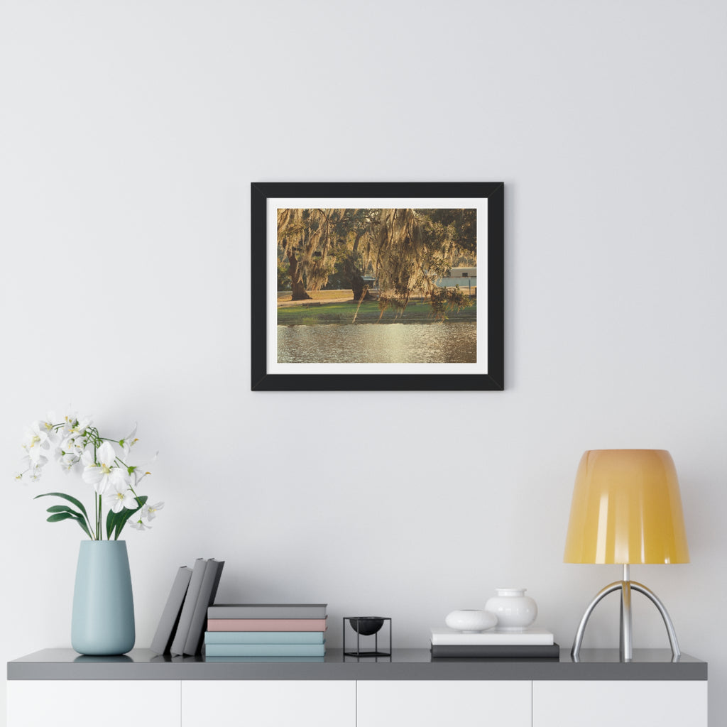 A Golden Park - Framed Horizontal Poster