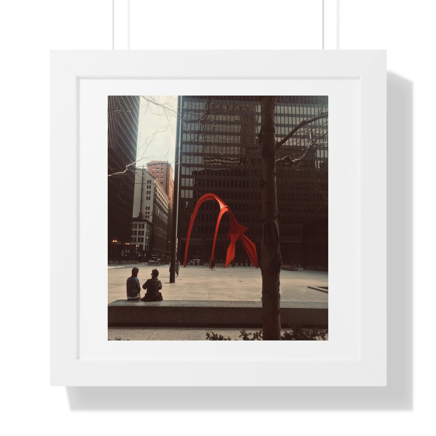 Calder Red - Framed Vertical Poster