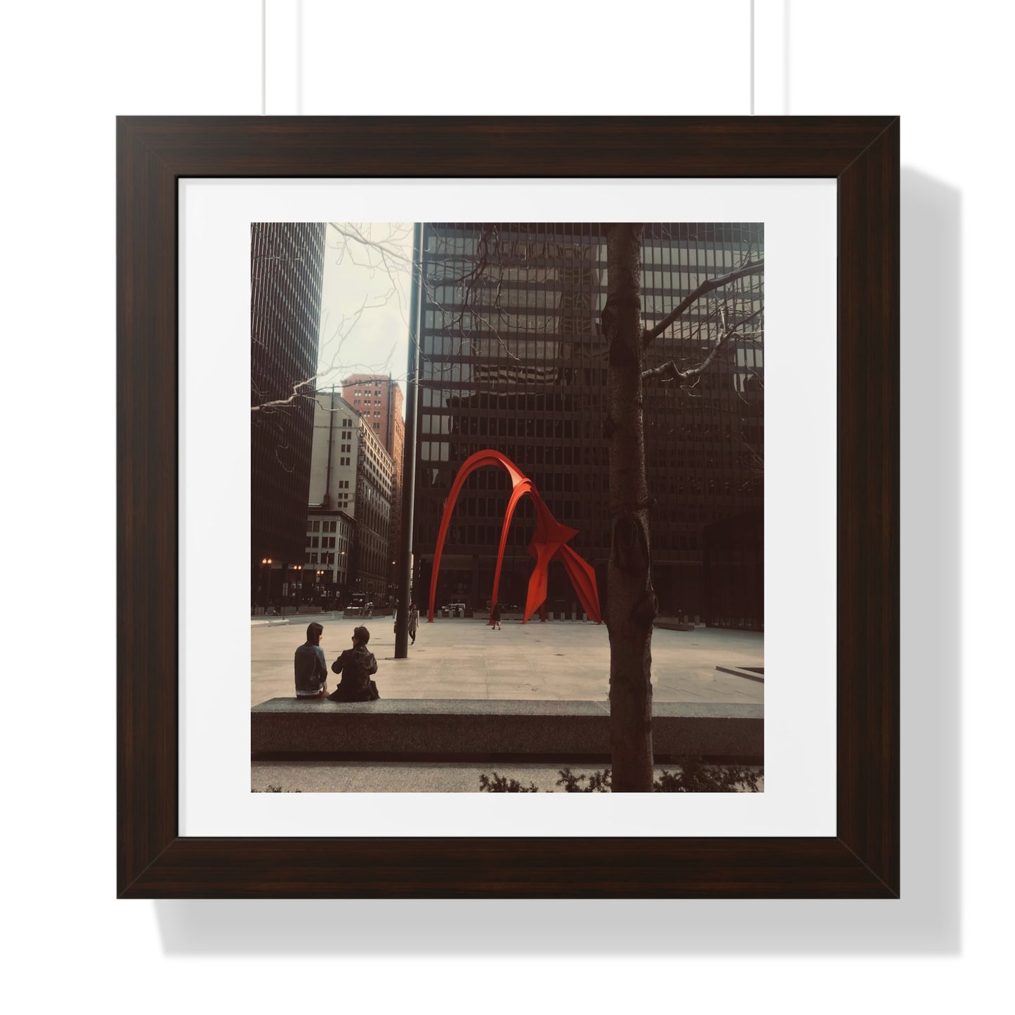 Calder Red - Framed Vertical Poster