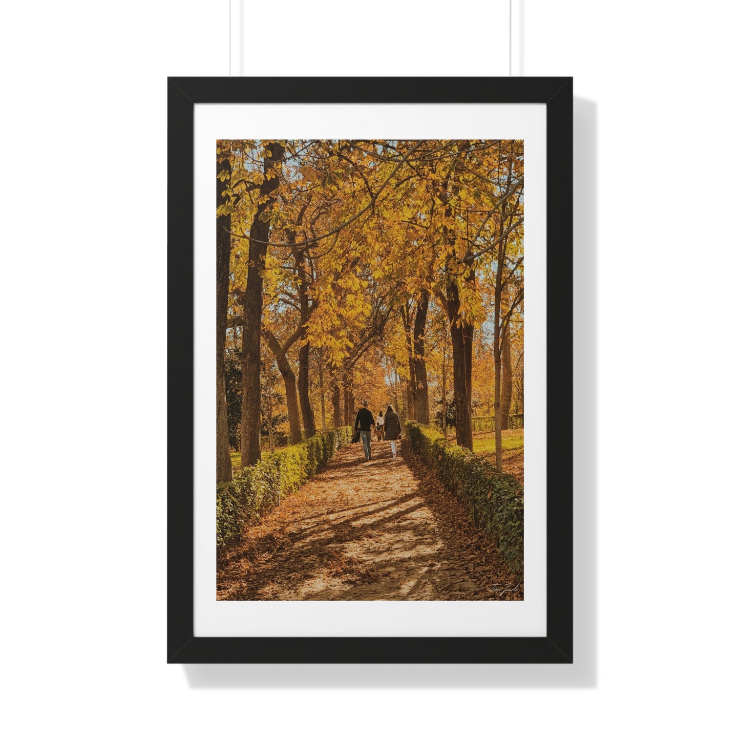 Autumn in Spain - Framed Vertical Poster