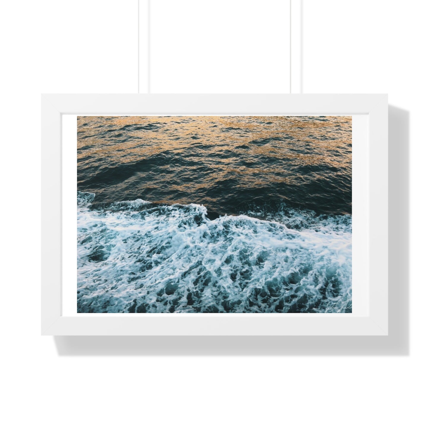 Rushing Waters - Framed Horizontal Poster