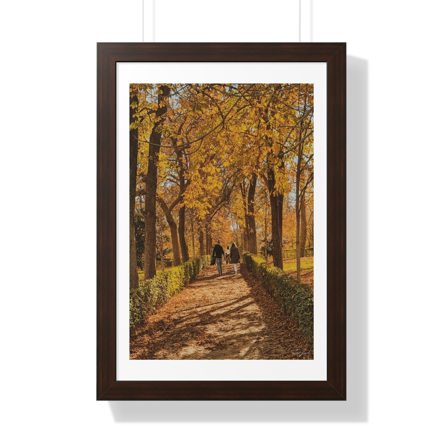 Autumn in Spain - Framed Vertical Poster