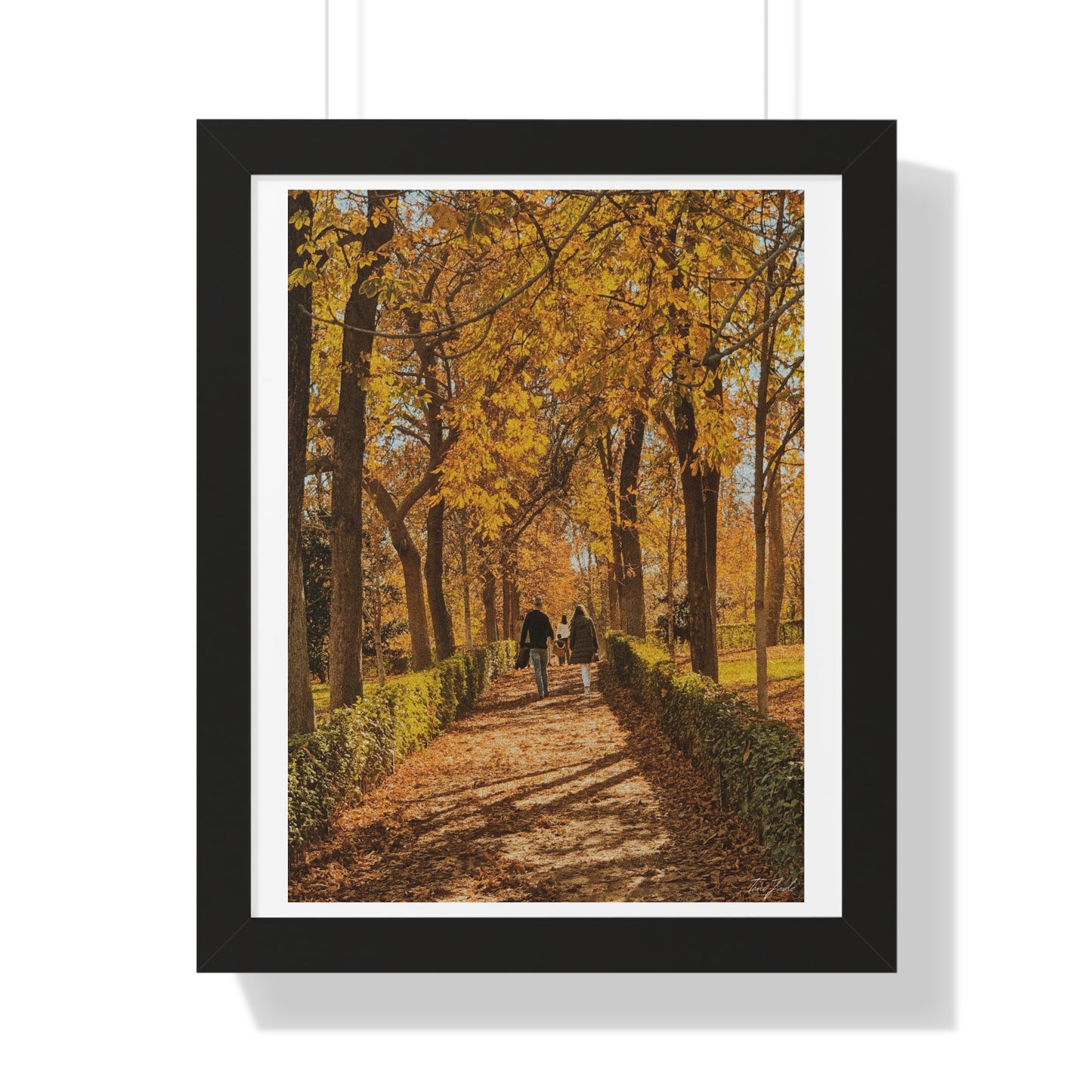 Autumn in Spain - Framed Vertical Poster