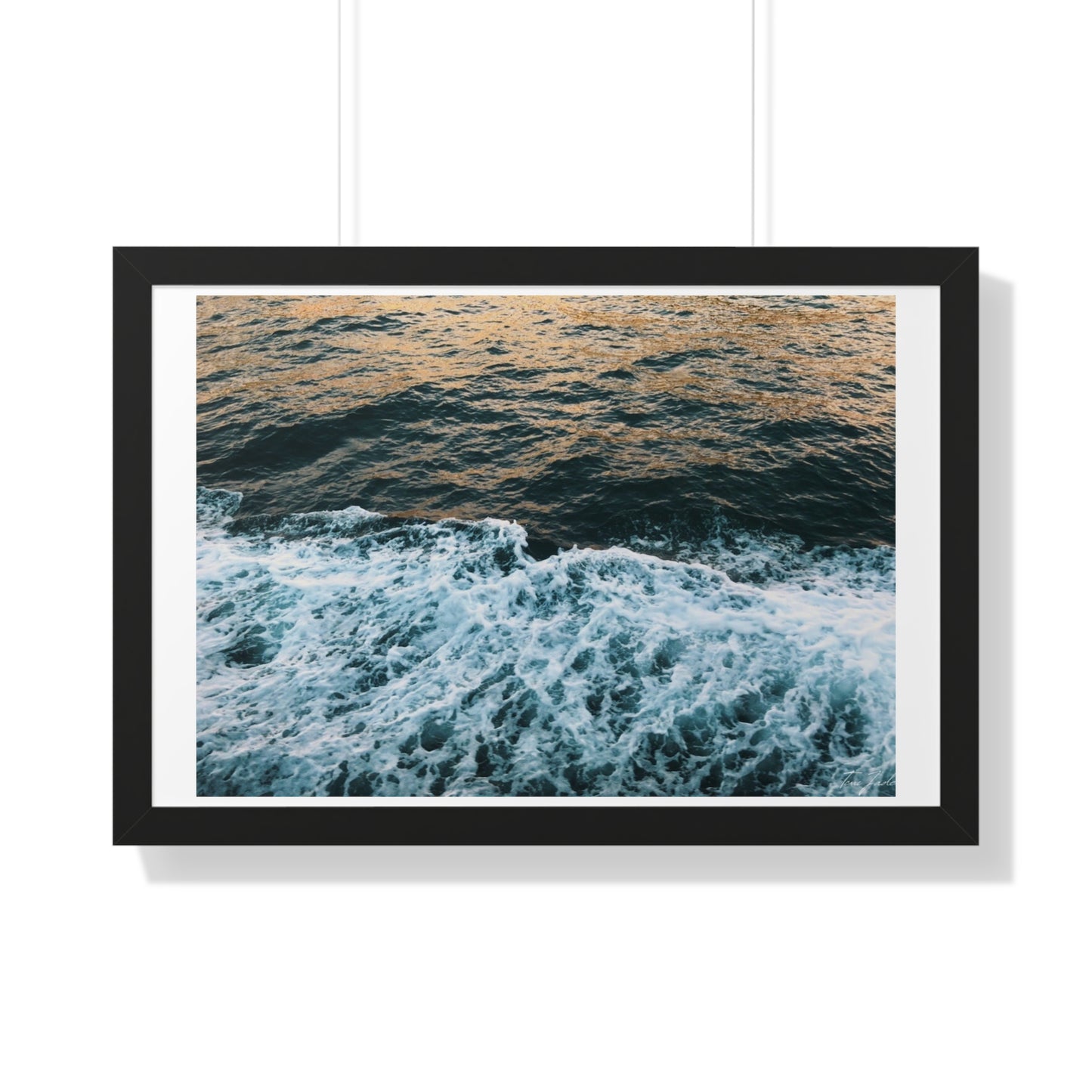 Rushing Waters - Framed Horizontal Poster