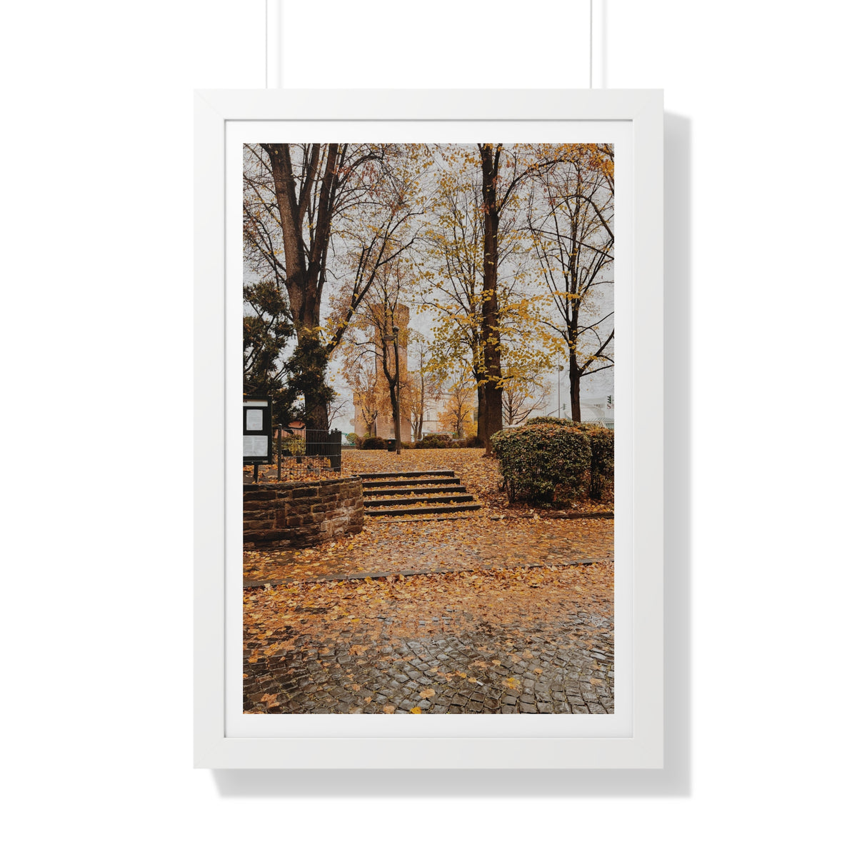 Fall in Germany - Framed Vertical Poster