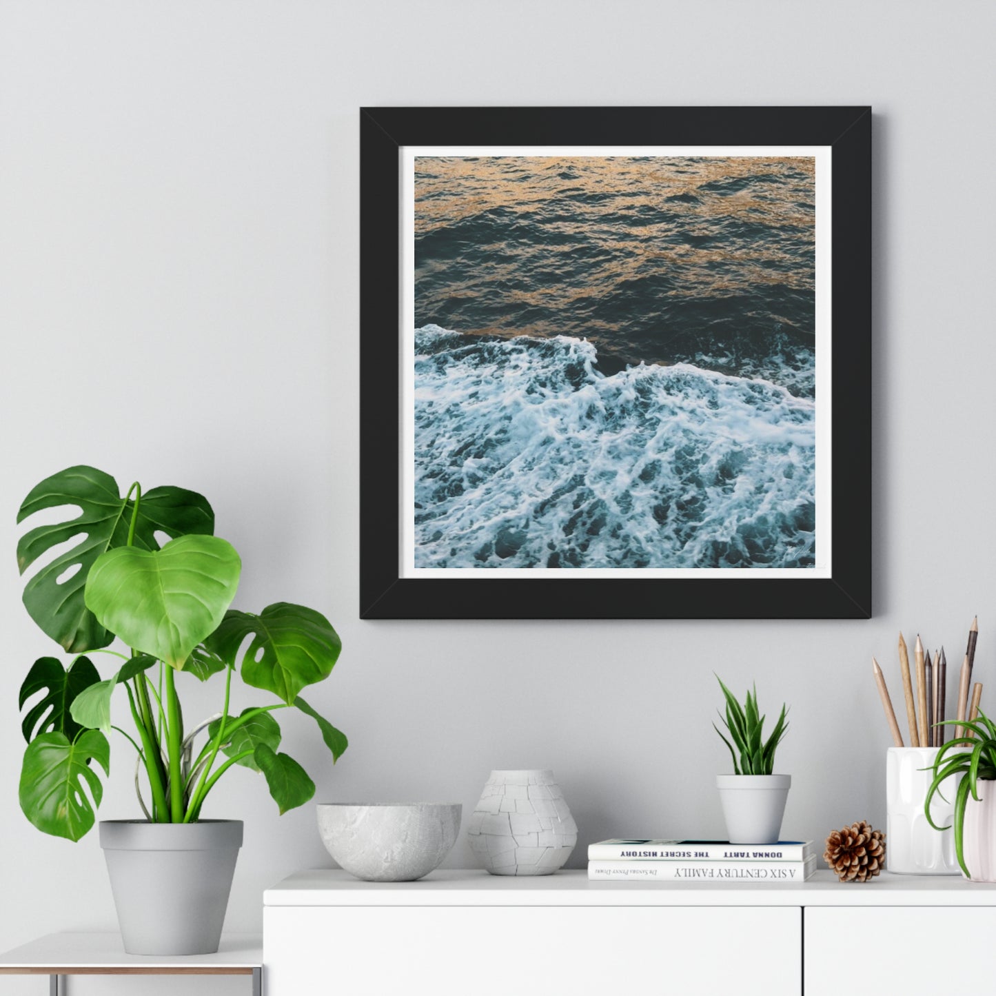 Rushing Waters - Framed Horizontal Poster