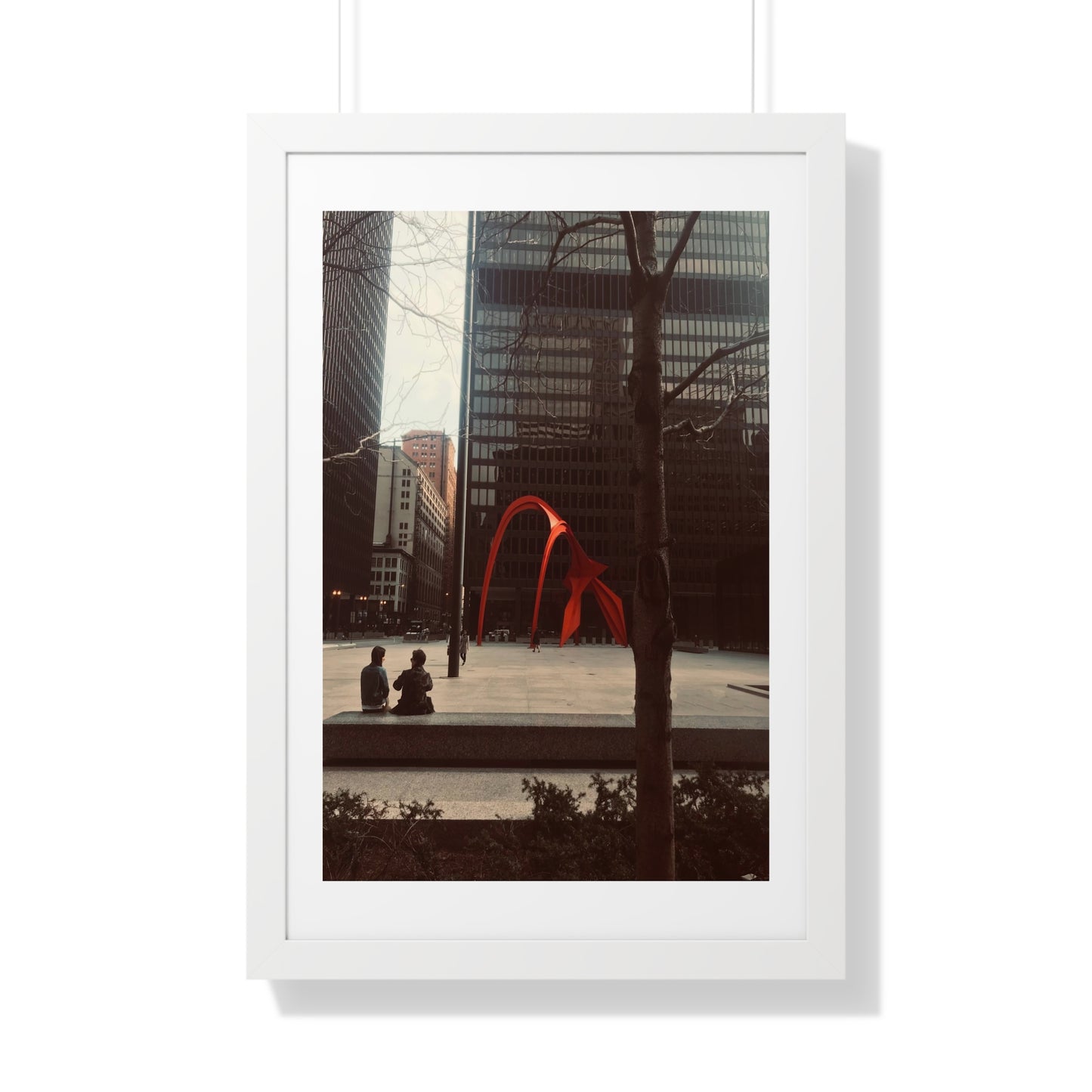 Calder Red - Framed Vertical Poster