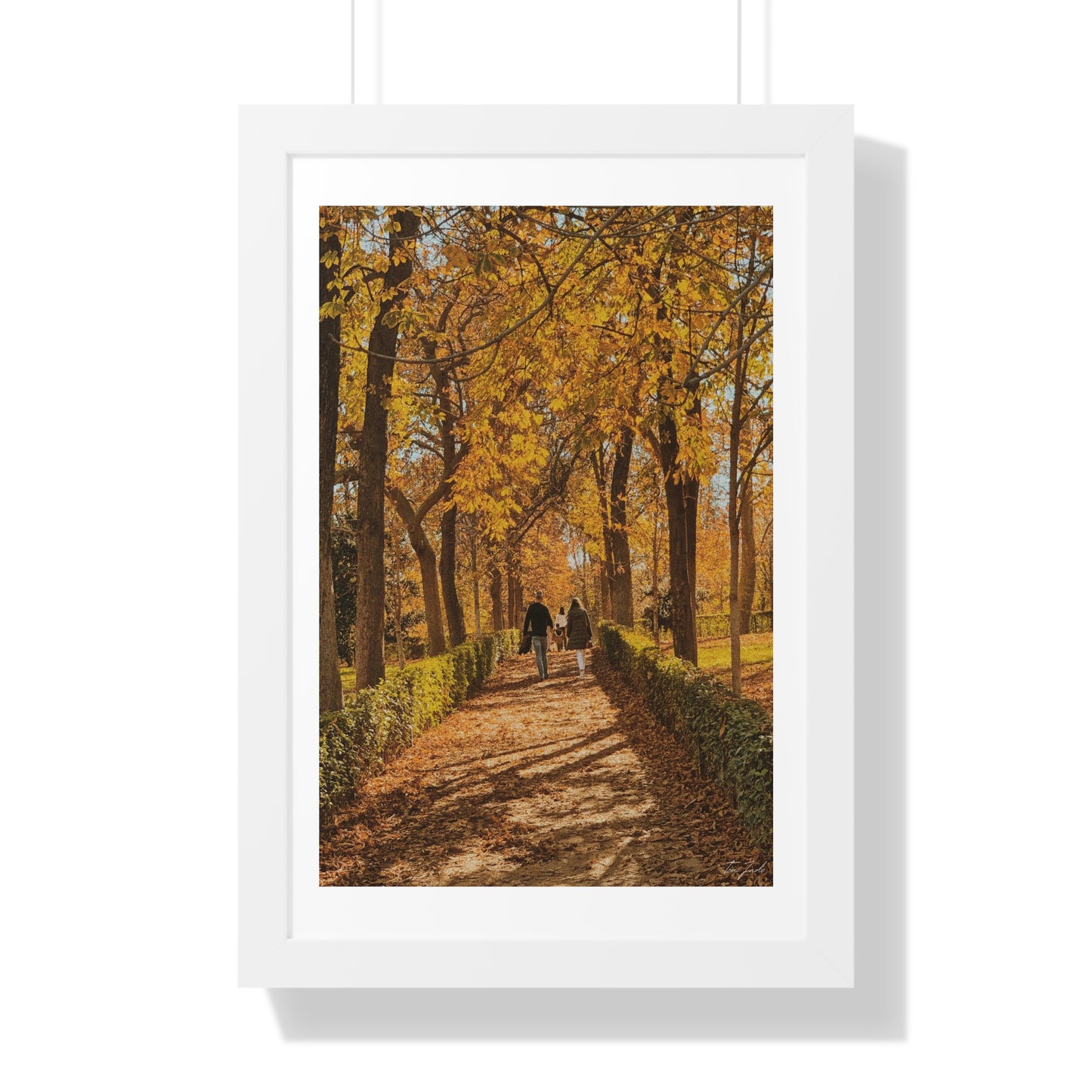 Autumn in Spain - Framed Vertical Poster