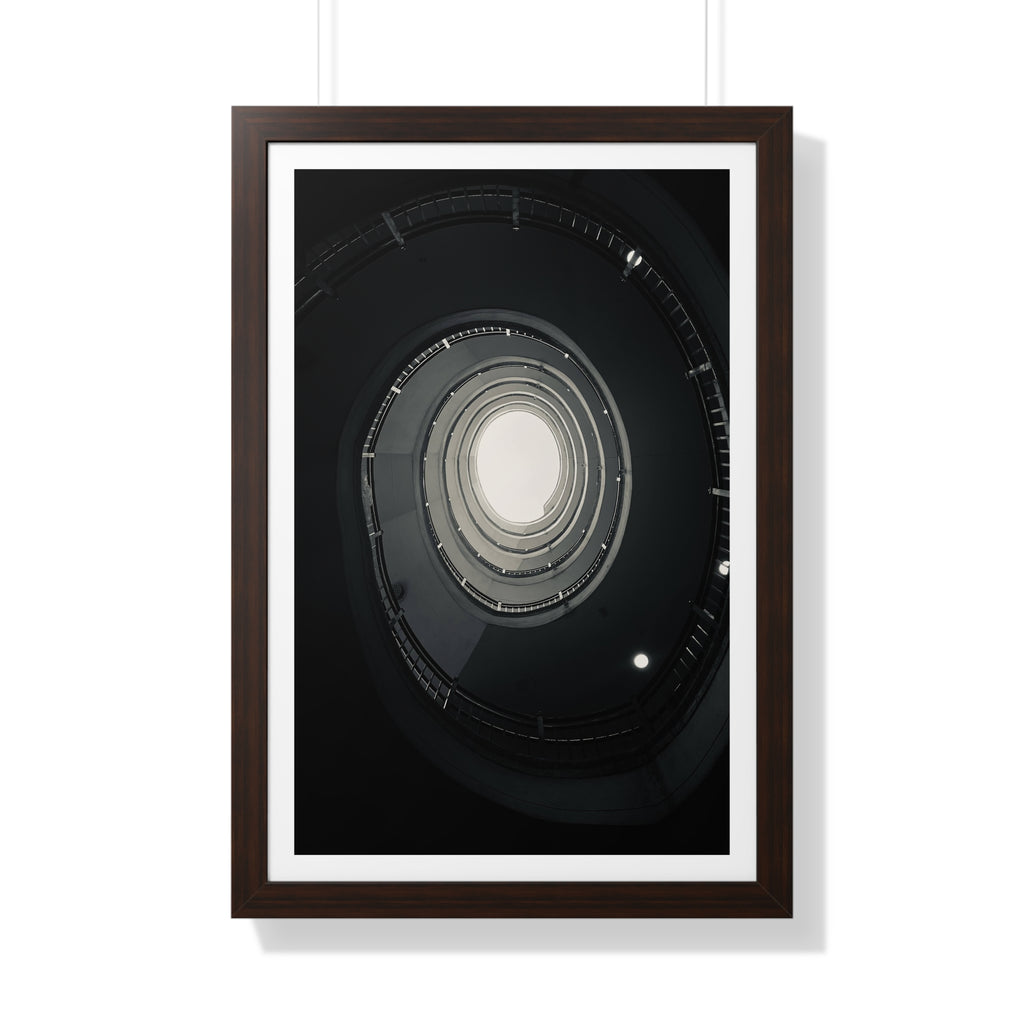 Spiral Staircase - Framed Vertical Poster
