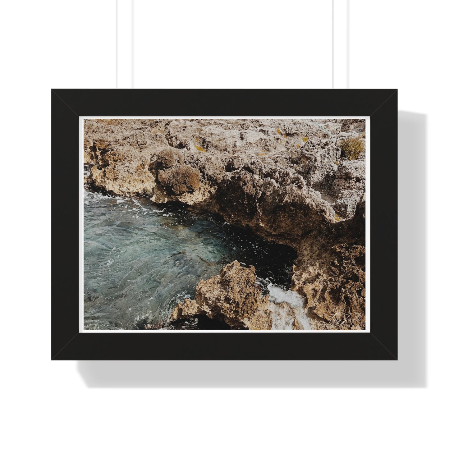 Low Tide - Framed Horizontal Poster