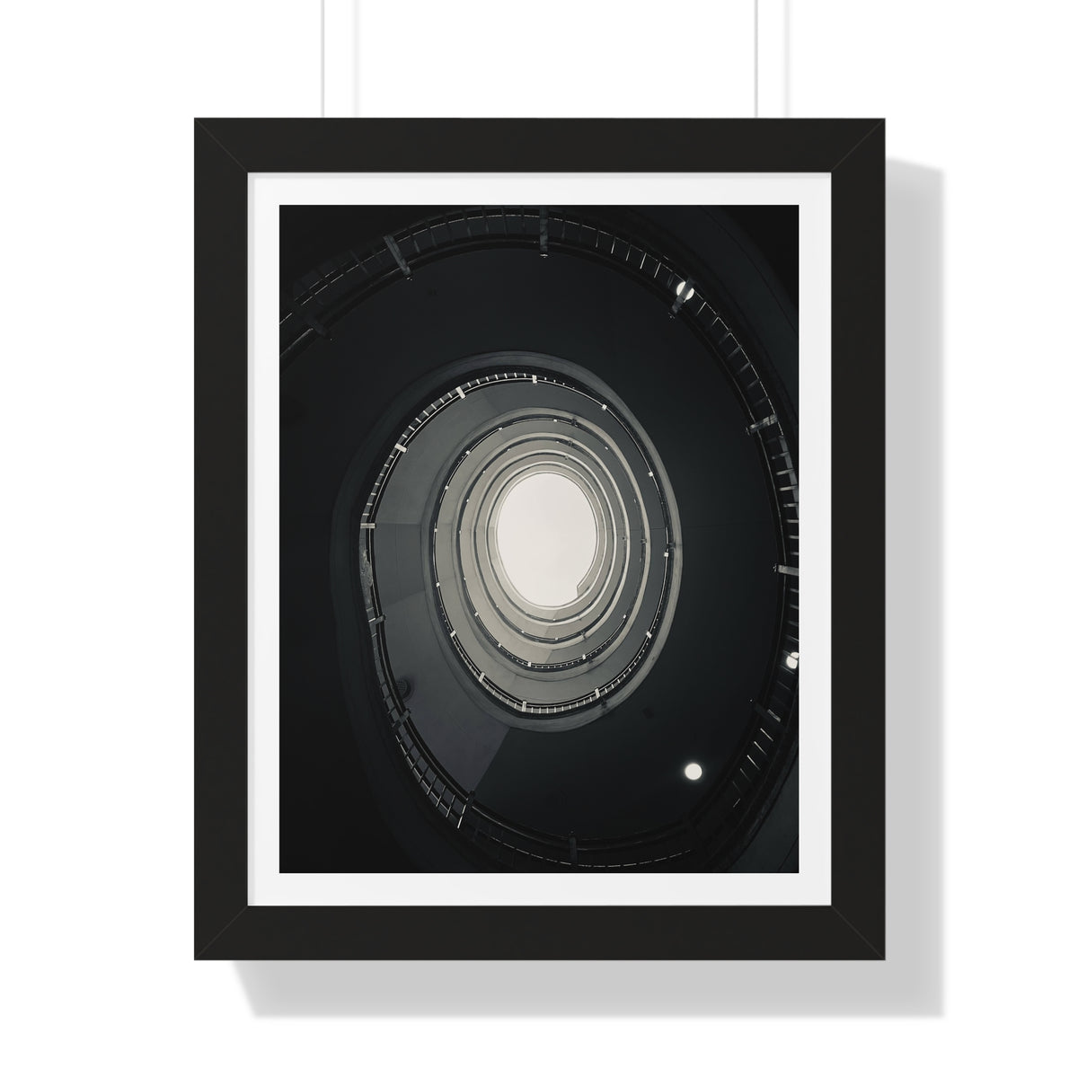 Spiral Staircase - Framed Vertical Poster