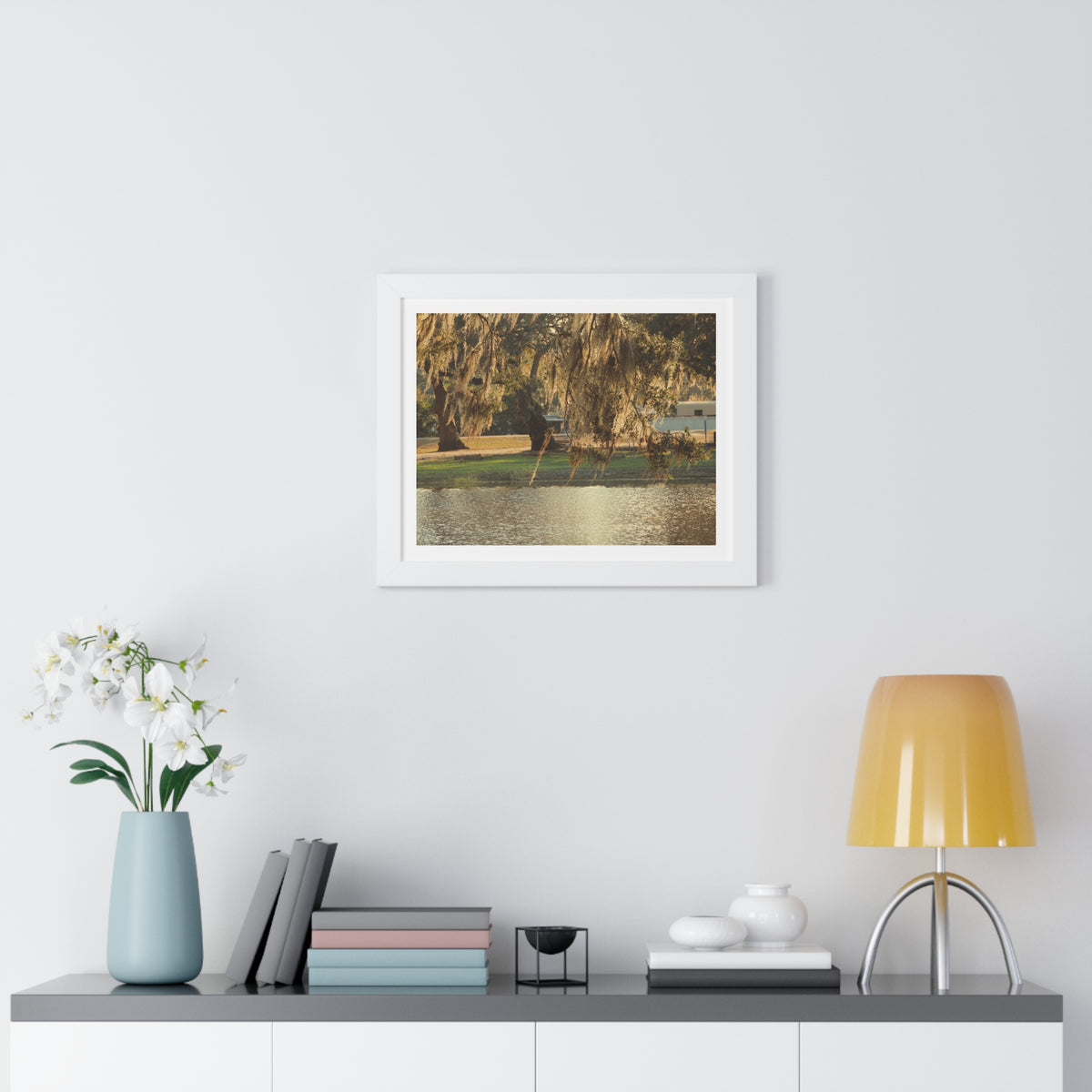 A Golden Park - Framed Horizontal Poster