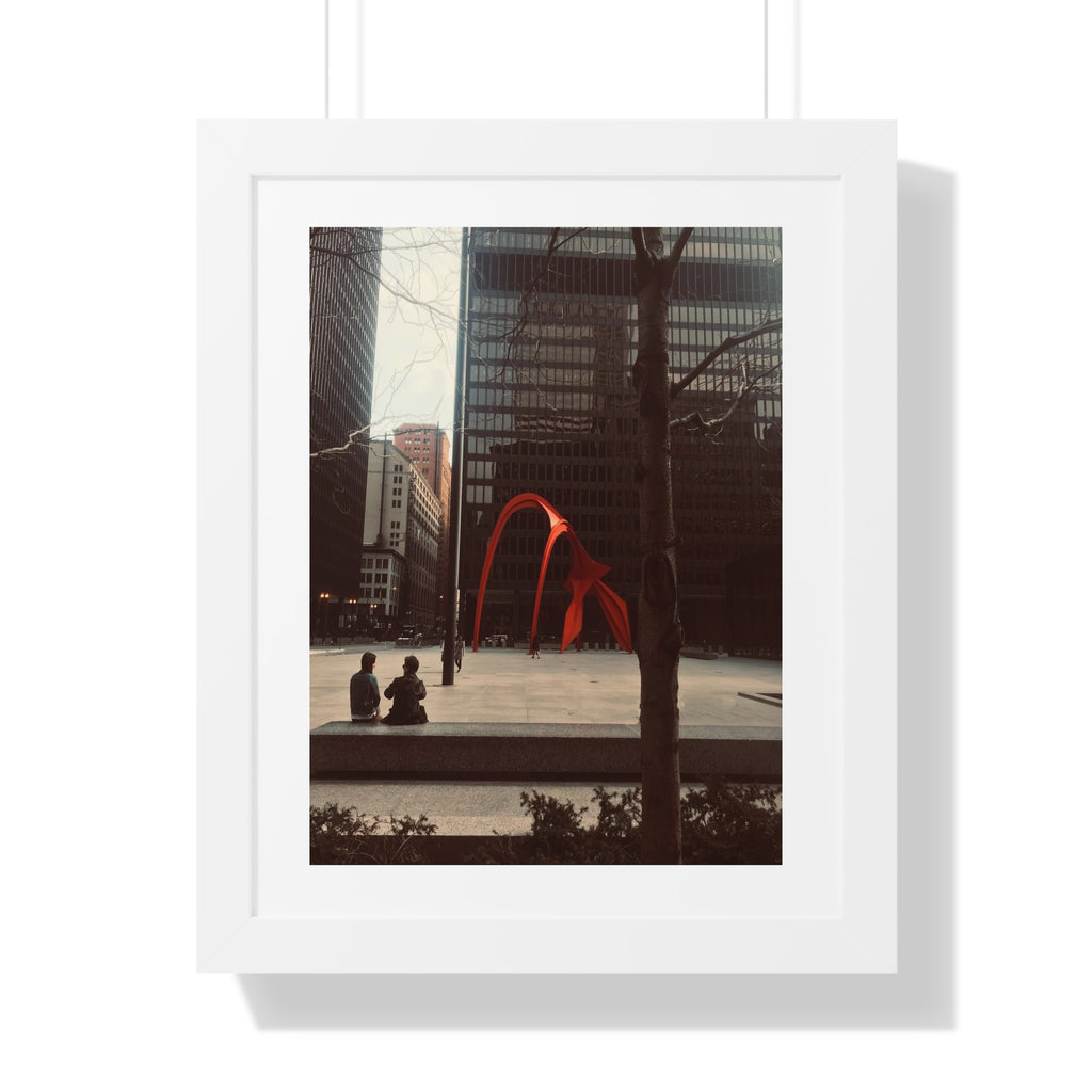 Calder Red - Framed Vertical Poster
