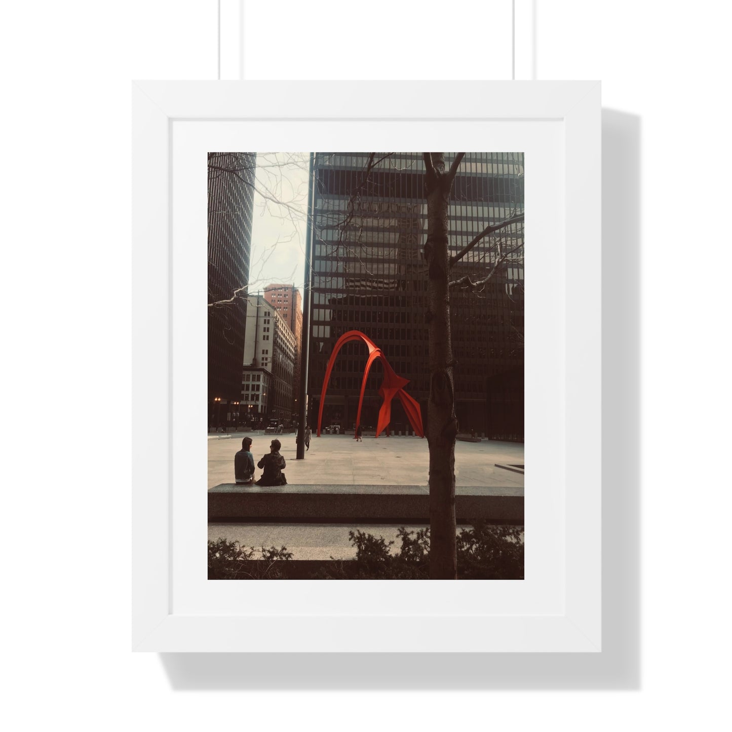 Calder Red - Framed Vertical Poster