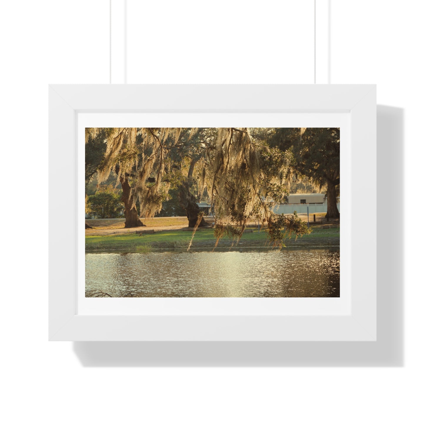 A Golden Park - Framed Horizontal Poster