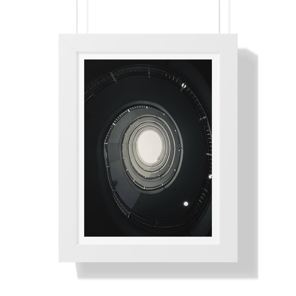 Spiral Staircase - Framed Vertical Poster