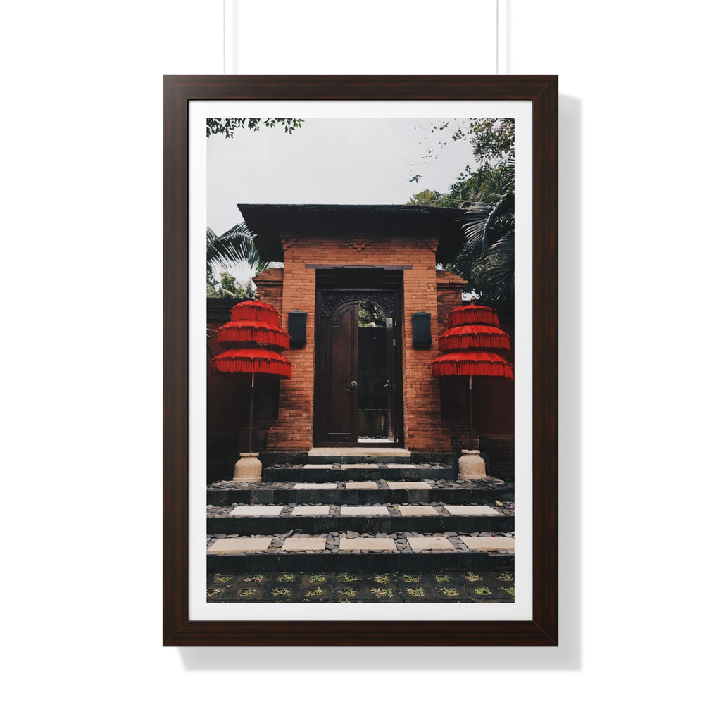 Indonesian Entrance - Framed Vertical Poster