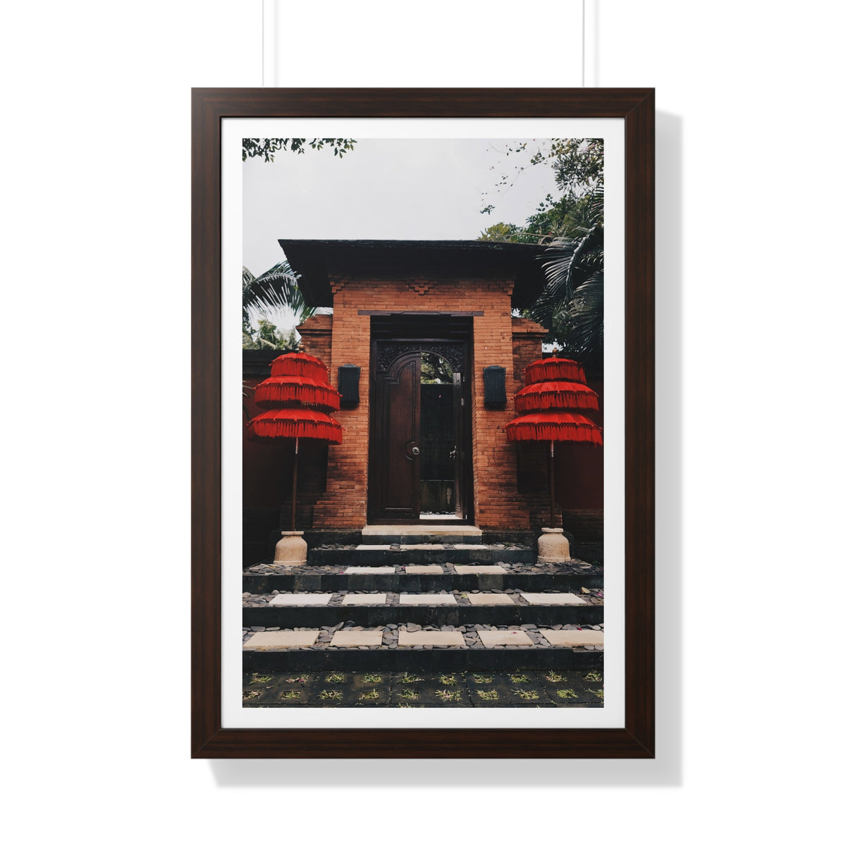 Indonesian Entrance - Framed Vertical Poster