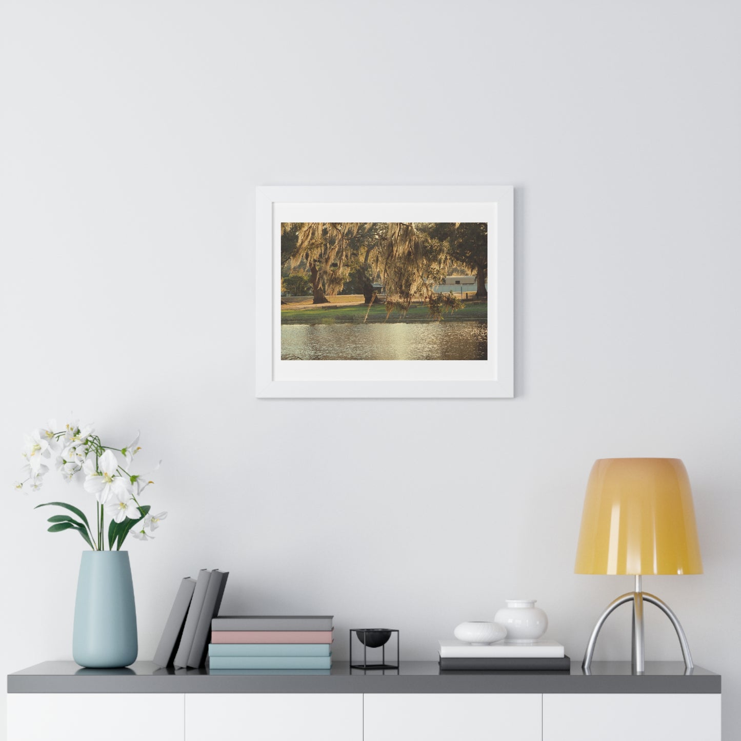 A Golden Park - Framed Horizontal Poster