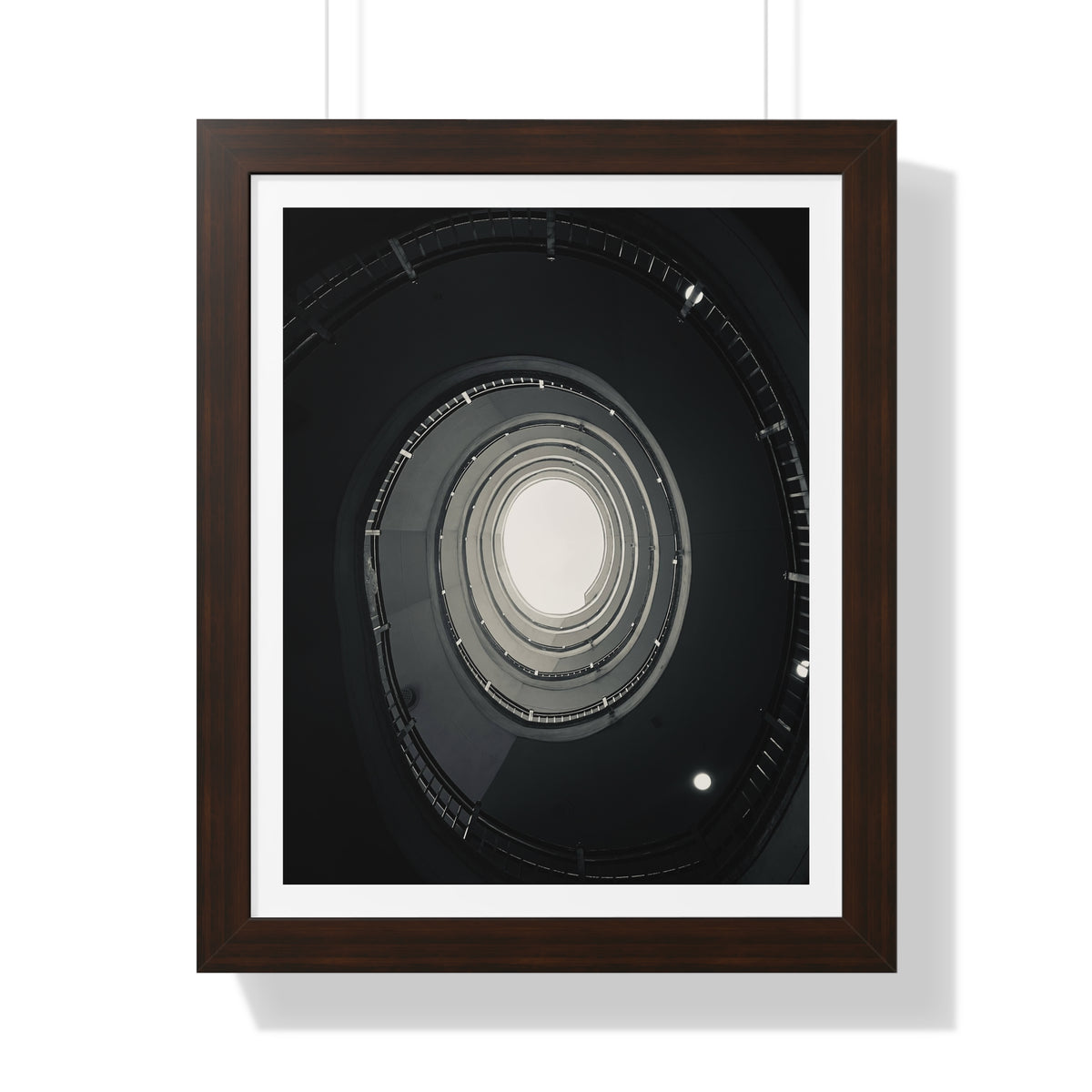Spiral Staircase - Framed Vertical Poster