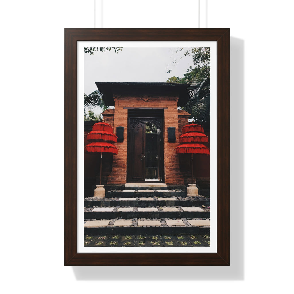 Indonesian Entrance - Framed Vertical Poster