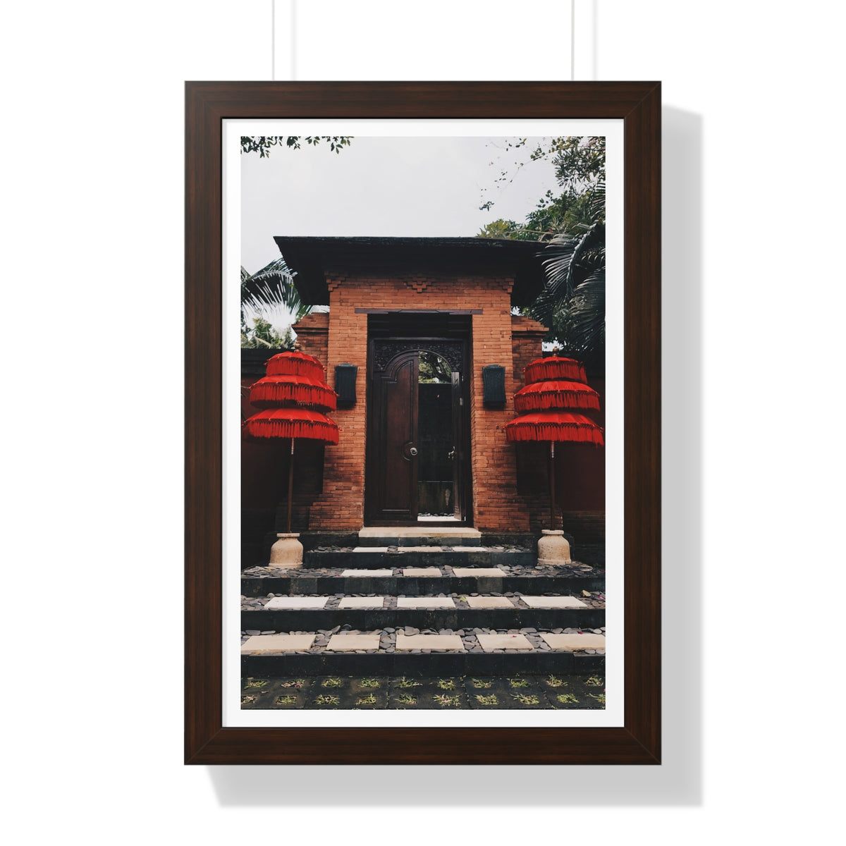 Indonesian Entrance - Framed Vertical Poster