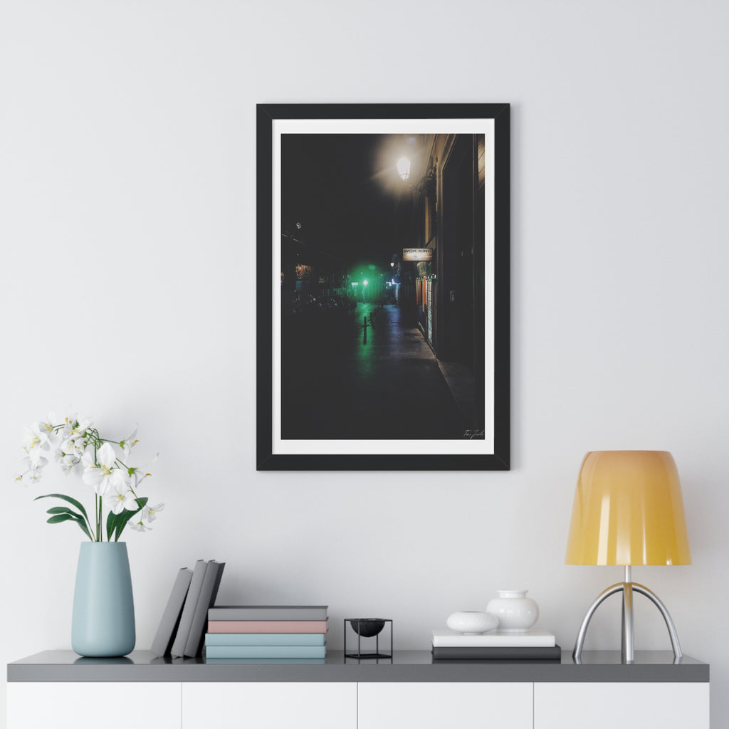 Night in Madrid - Framed Vertical Poster