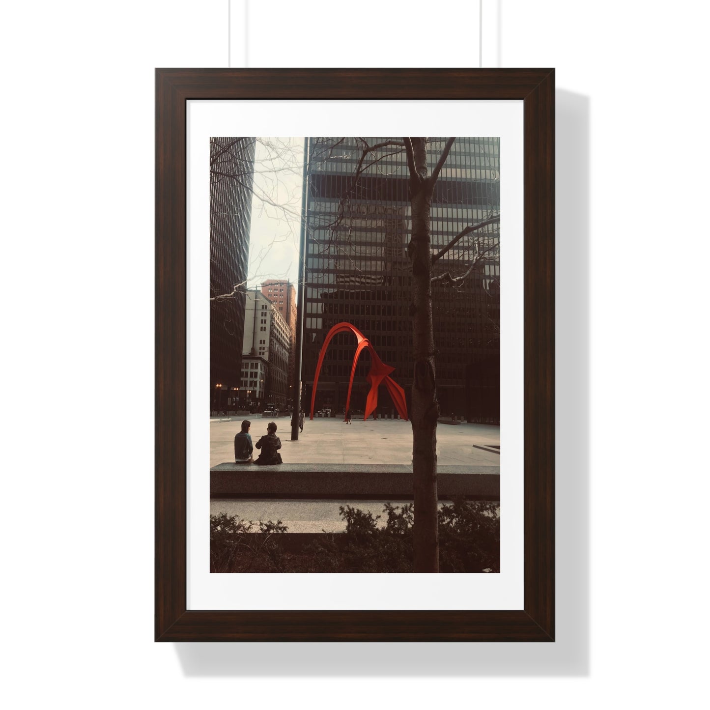 Calder Red - Framed Vertical Poster