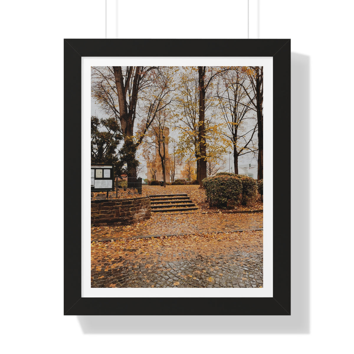 Fall in Germany - Framed Vertical Poster
