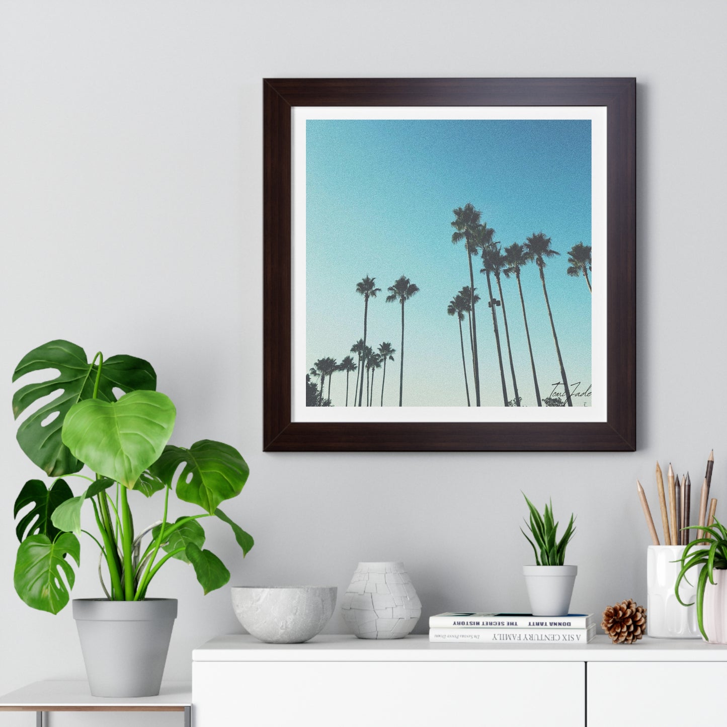 Palm Paradise - Framed Vertical Poster