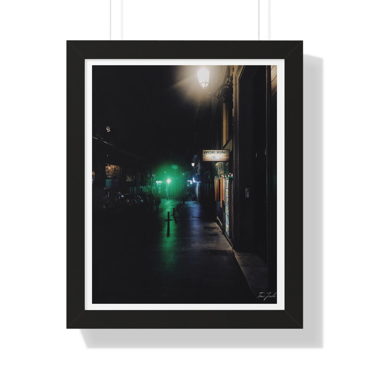 Night in Madrid - Framed Vertical Poster
