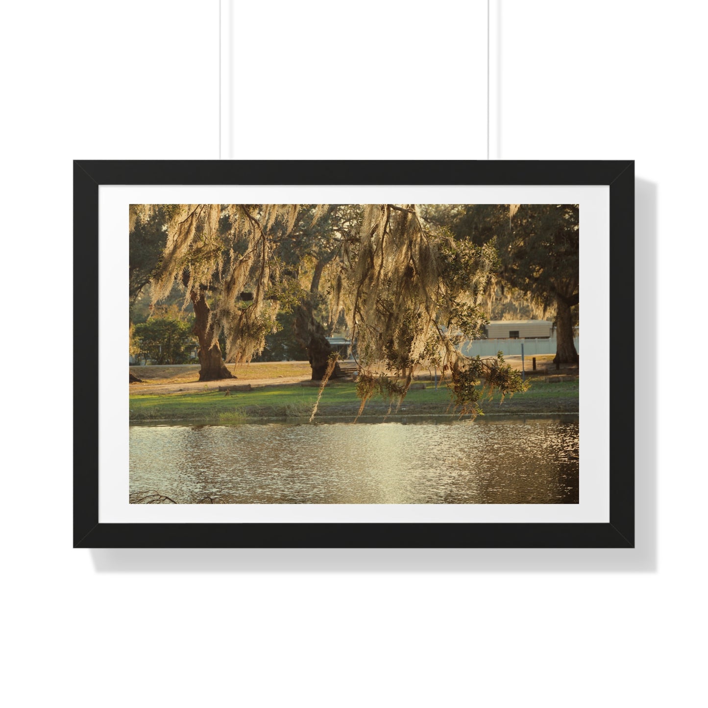 A Golden Park - Framed Horizontal Poster