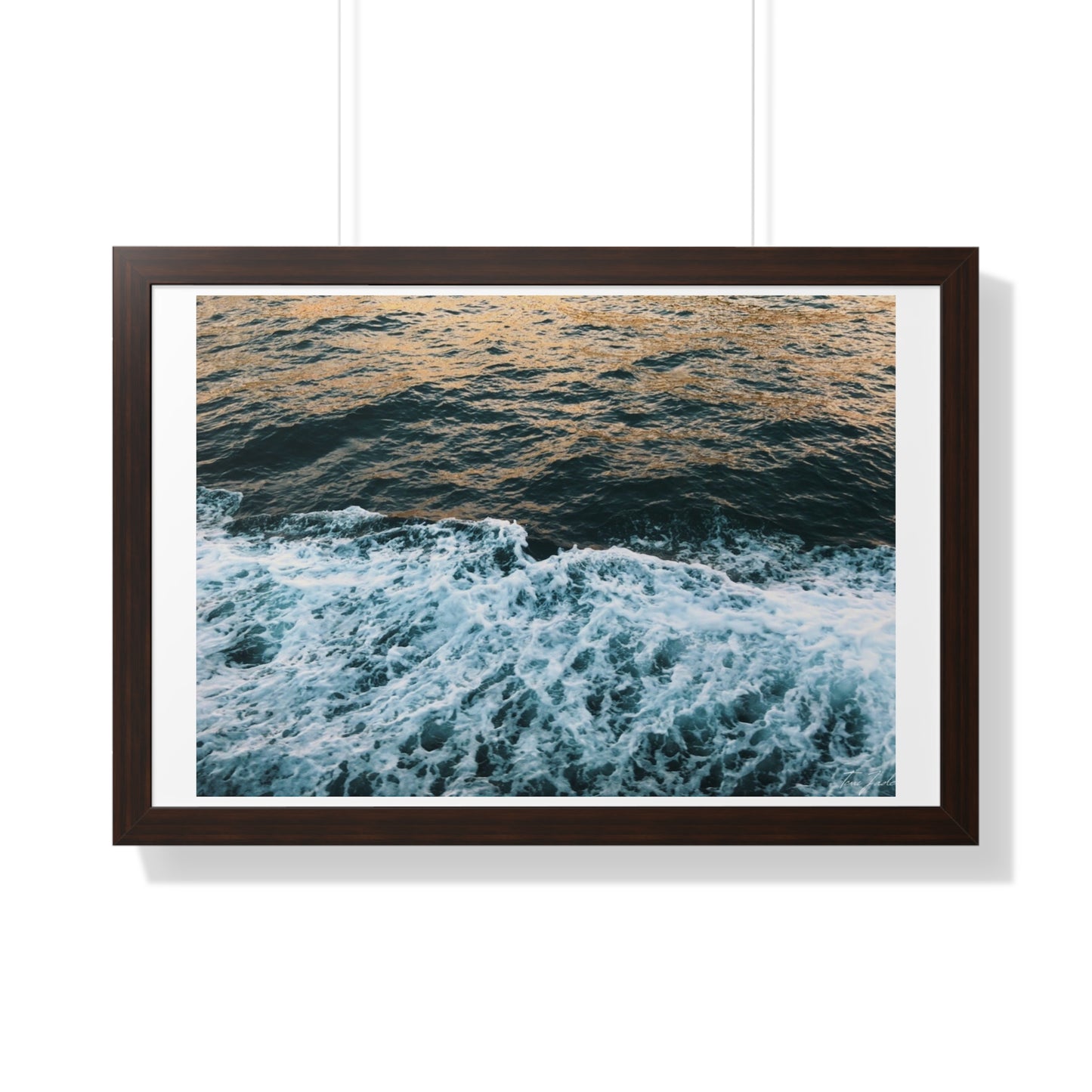 Rushing Waters - Framed Horizontal Poster