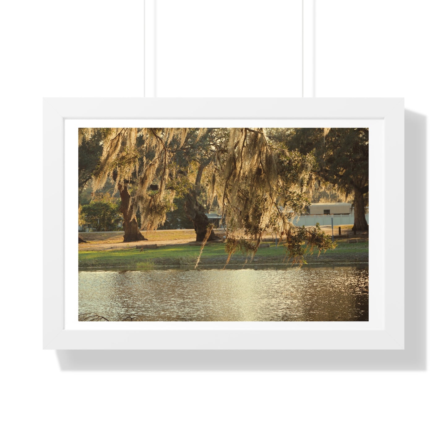 A Golden Park - Framed Horizontal Poster