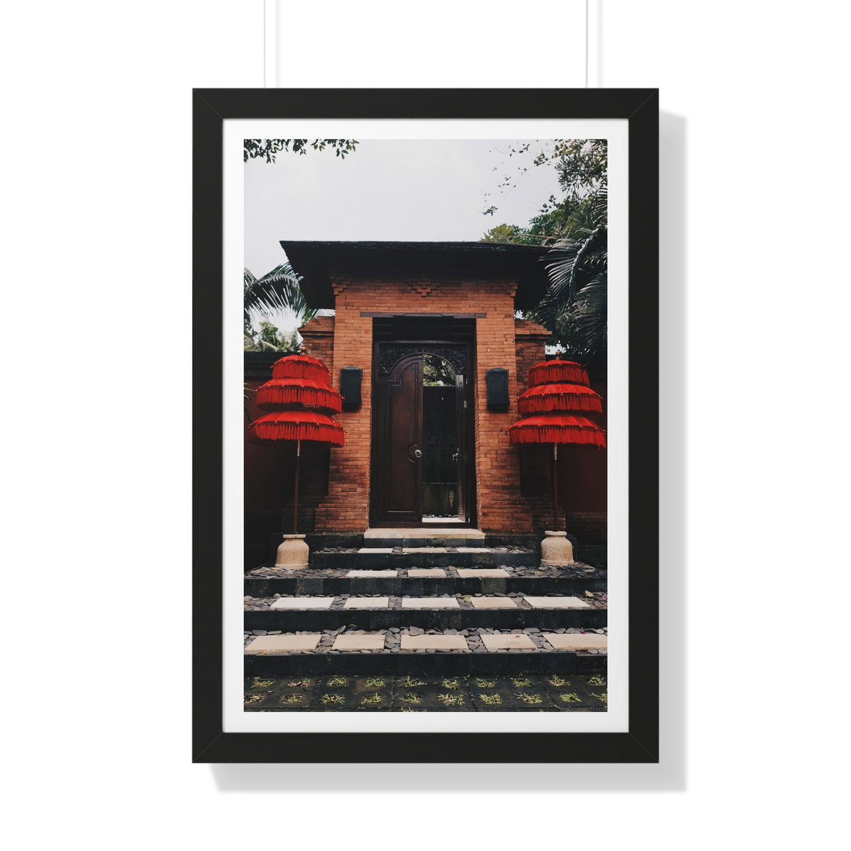 Indonesian Entrance - Framed Vertical Poster