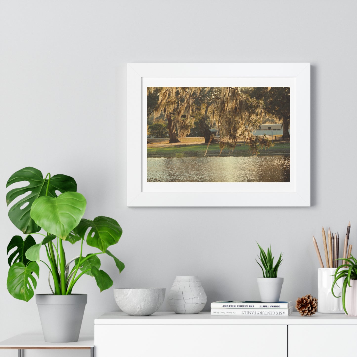 A Golden Park - Framed Horizontal Poster