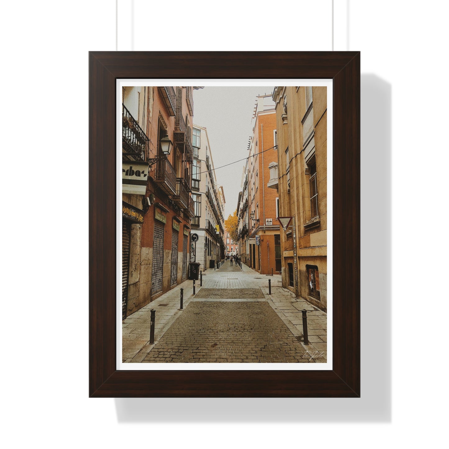 Nostalgic Streets - Framed Vertical Poster