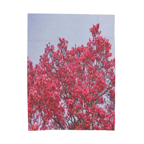 Blooming Pink - Velveteen Plush Blanket