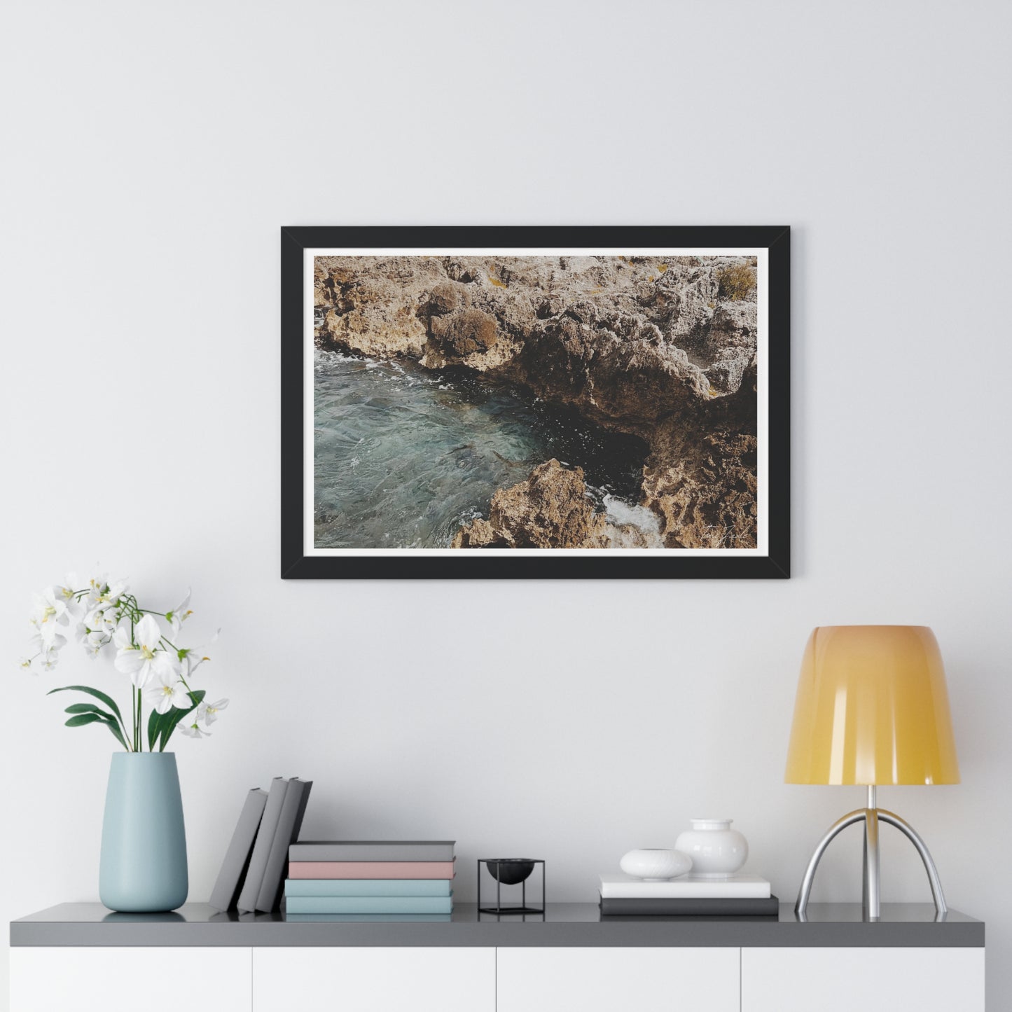 Low Tide - Framed Horizontal Poster