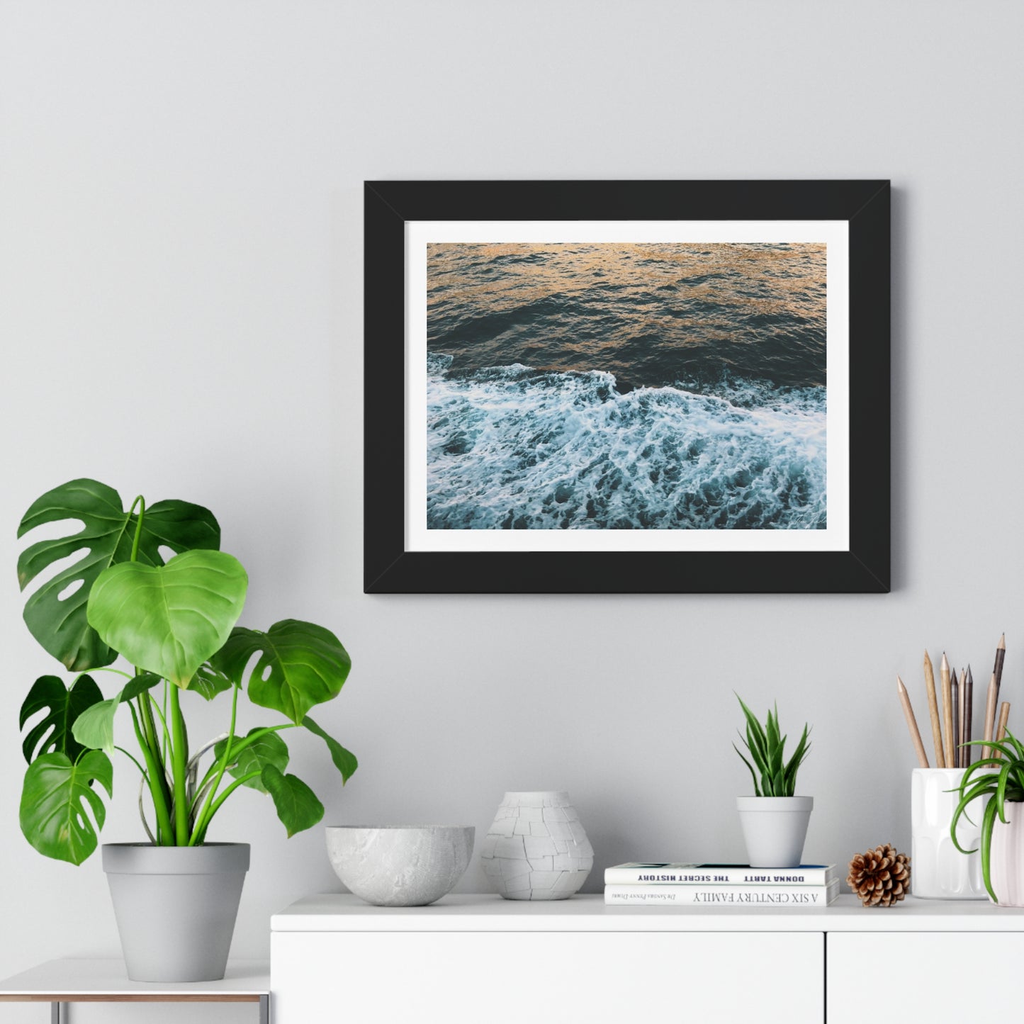 Rushing Waters - Framed Horizontal Poster