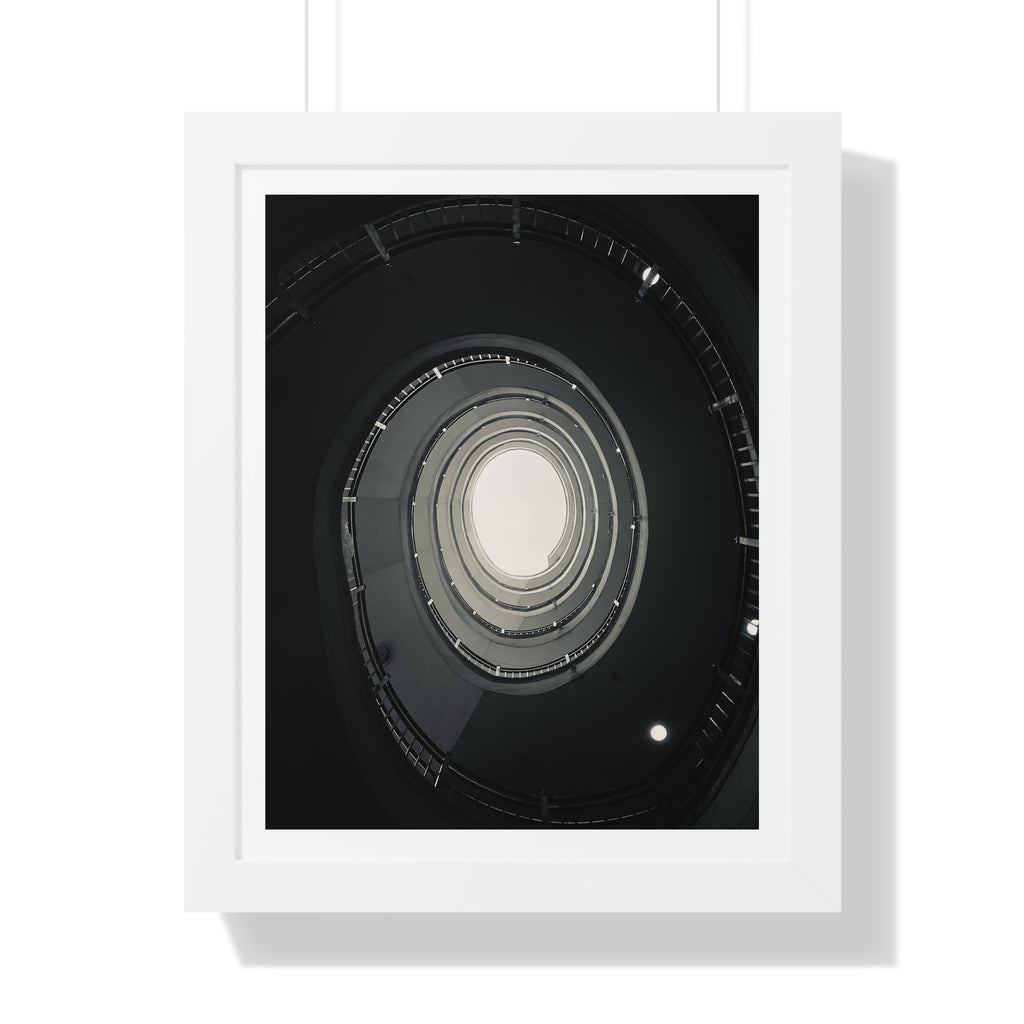 Spiral Staircase - Framed Vertical Poster