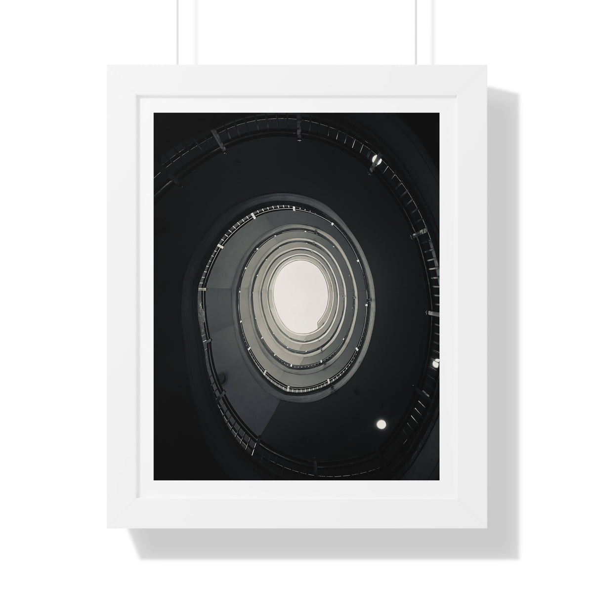 Spiral Staircase - Framed Vertical Poster